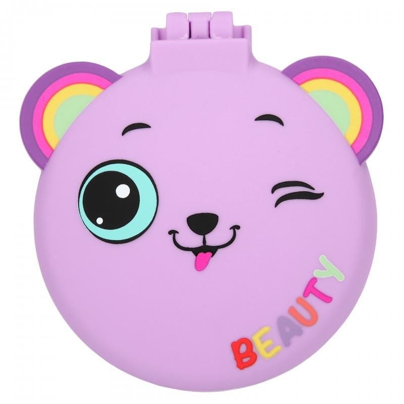 Składana Szczotka do Czesania Włosów z Lusterkiem Minimoomis fioletowa