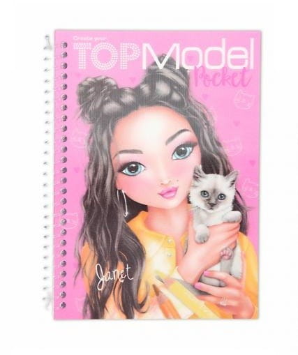 Szkicownik z Naklejkami Modelki róż - Top Model