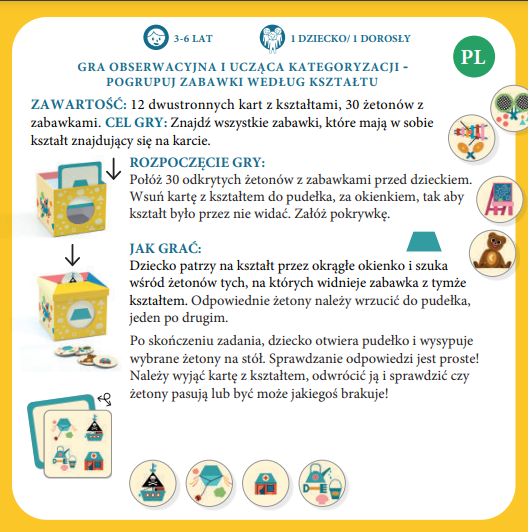Pudełko z Dziurką i Żetonami Eduludo KIOUKOI Zabawki - Djeco