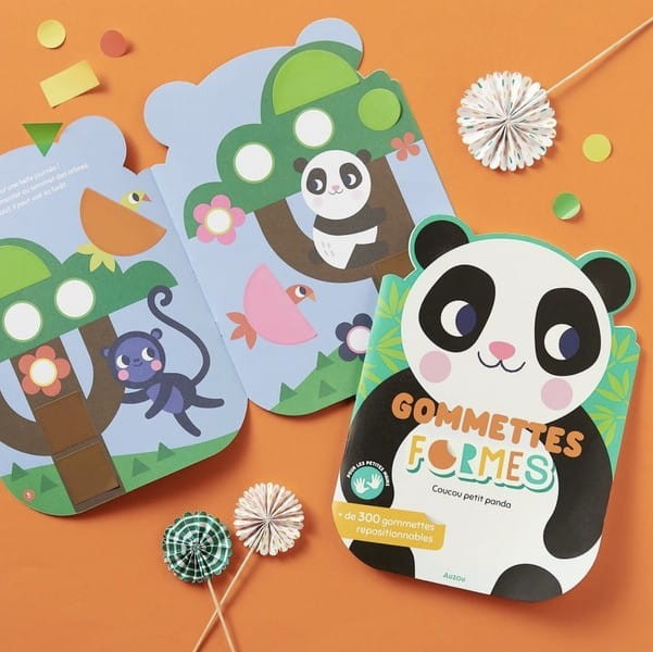 Książeczka z Dużymi Naklejkami Panda - Auzou