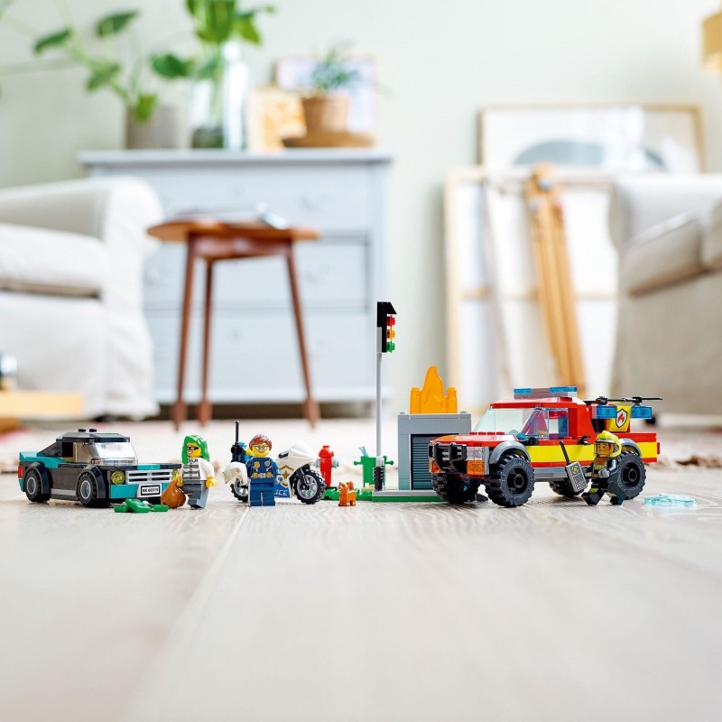 Klocki LEGO 60319 Akcja strażacka i policyjny pościg