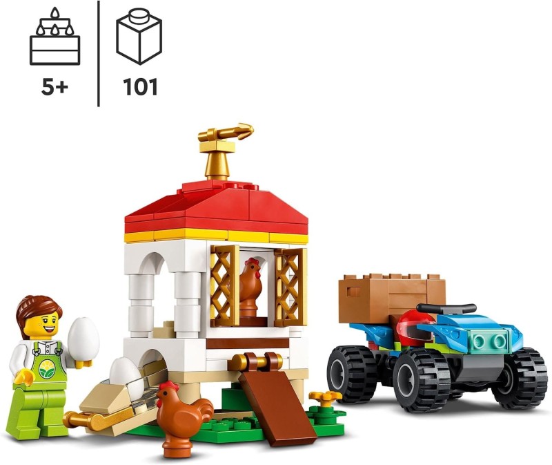 Klocki LEGO City Kurnik z kurczakami 60344