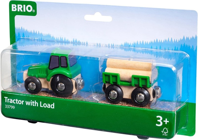 Traktor z Przyczepą i Drewnem 33799 - BRIO World