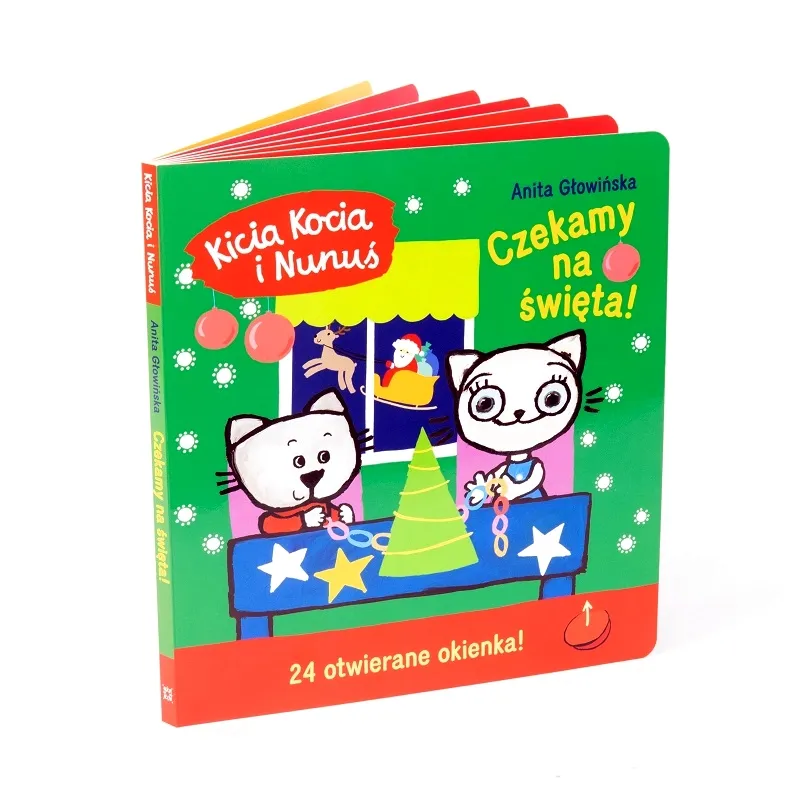Kicia Kocia i Nunuś. Czekamy na święta! Z otwieranymi okienkami