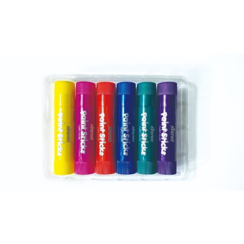 Farby w Sztyfcie 6 szt. Metaliczne Kolory Paint Sticks - Avenir