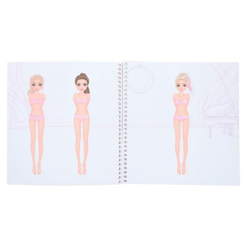 Szkicownik z Naklejkami Dress Me Up BALLET - TOPModel