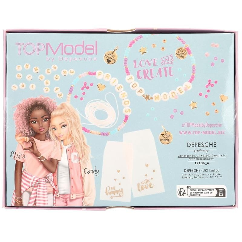 TopModel Bransoletki DIY Koraliki z Literkami