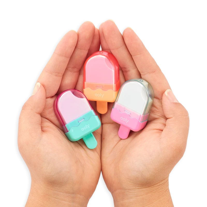 Gumki do Mazania Lody w Etui 3 szt. - Ooly