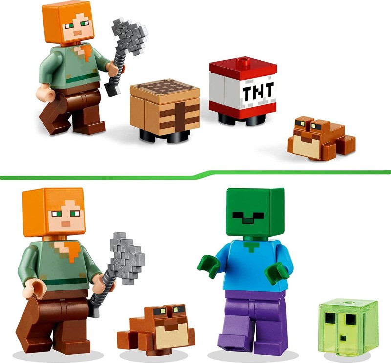 LEGO Minecraft 21240 Przygoda na mokradłach