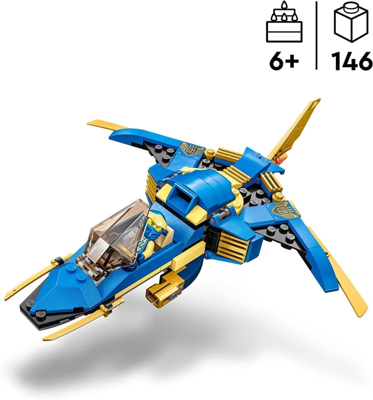 Klocki Lego NINJAGO 71784 Odrzutowiec Ponaddźwiękowy Jay’a EVO