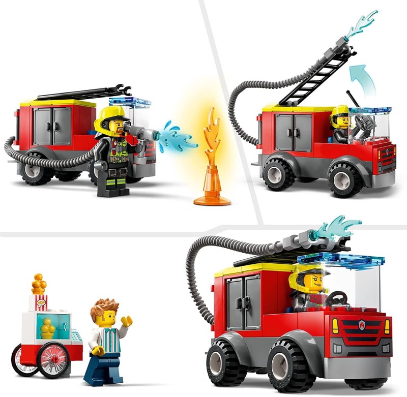 Lego Remiza Strażacka i Wóz Strażacki 60375