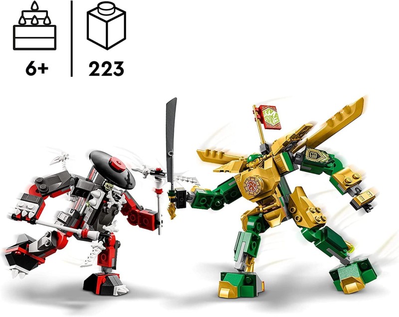 Lego NINJAGO Starcie Lloyda z Mechem EVO 71781