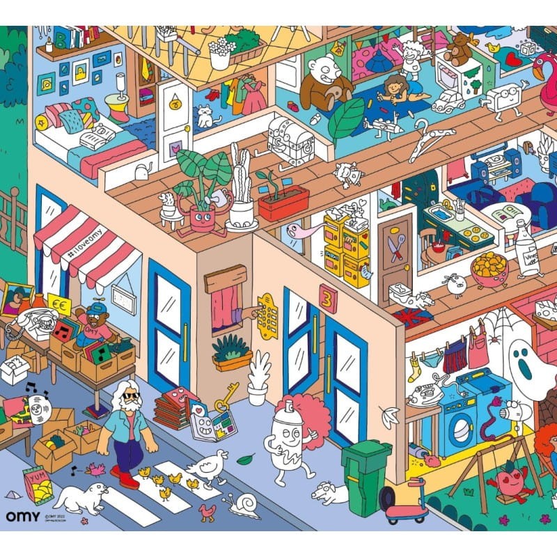 Plakat z Naklejkami Wielki Dom - omy