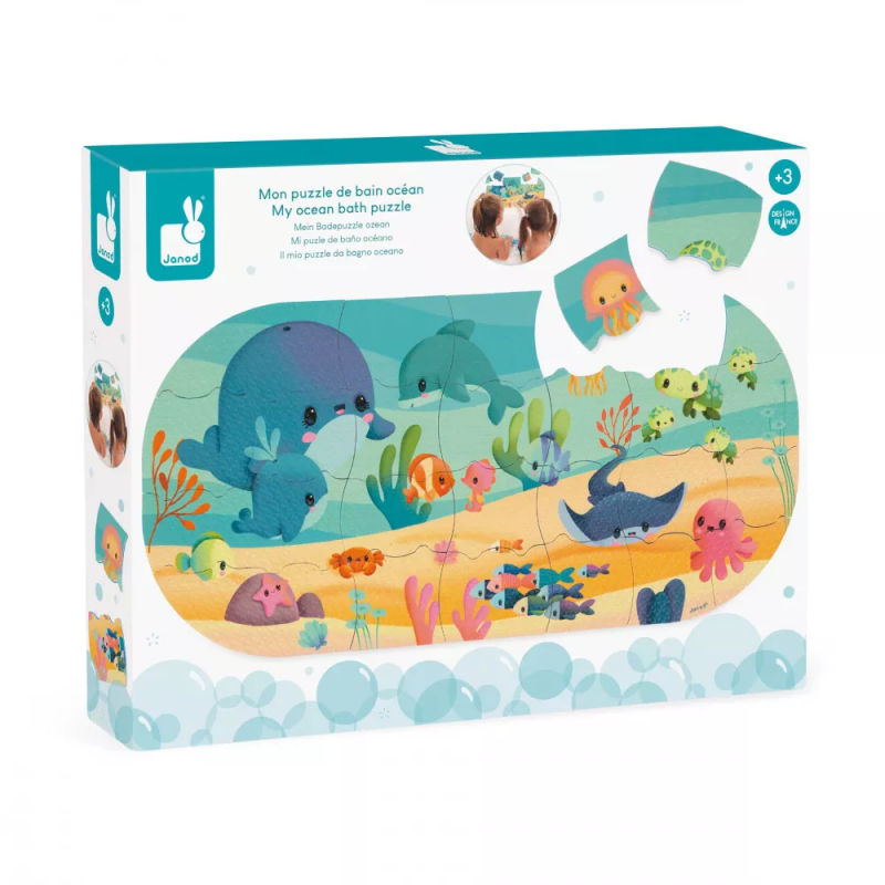 Puzzle z pianki do wanny Ocean - Janod