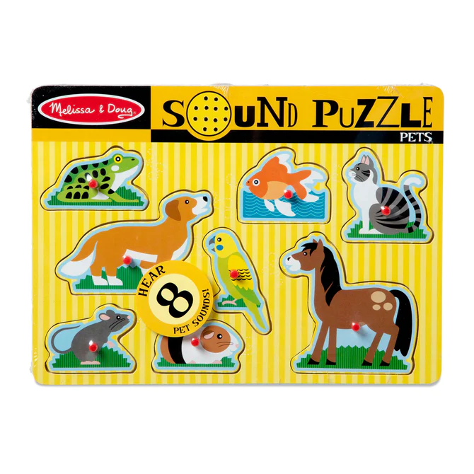Puzzle Dźwiękowe Zwierzęta Domowe - Melissa & Doug