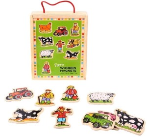Magnesy Zwierzęta na Farmie - Bigjigs Toys