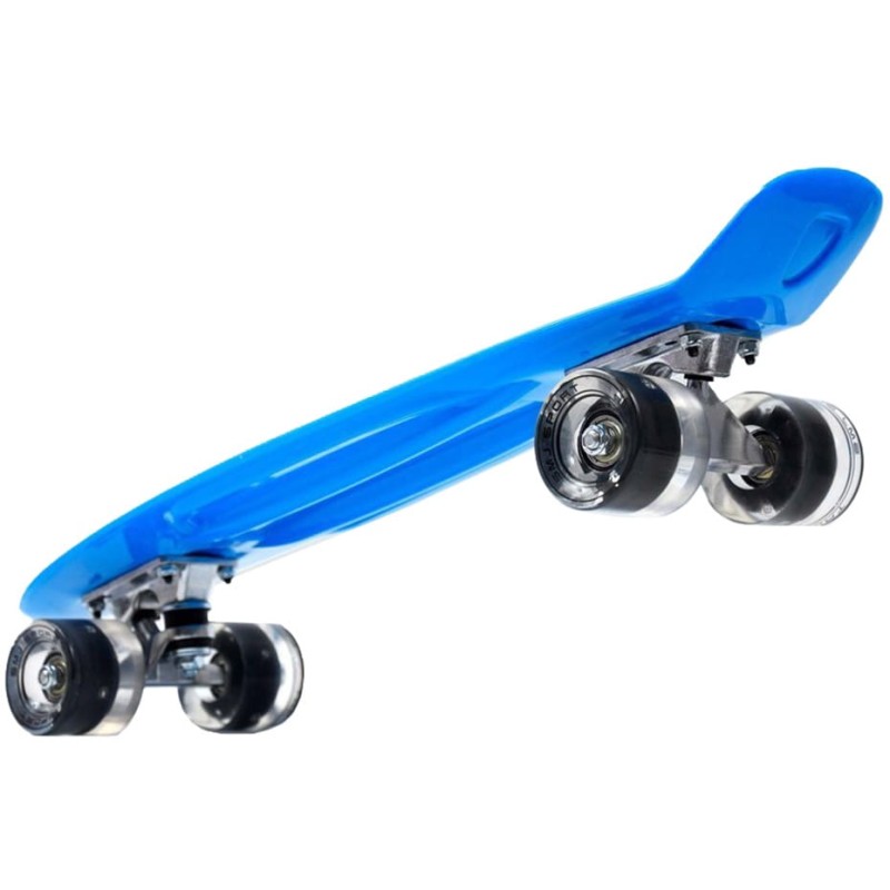 Deskorolka ze świecącymi Kółkami fiszka niebieska Smj