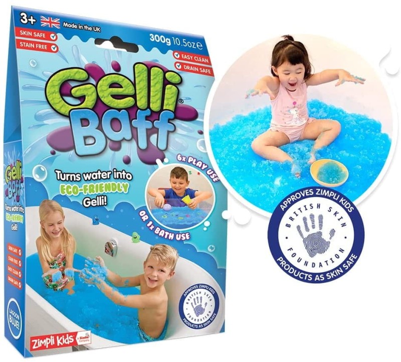 Proszek Zmieniający Wodę w Kąpieli Gelli Baff niebieski - Zimpli Kids