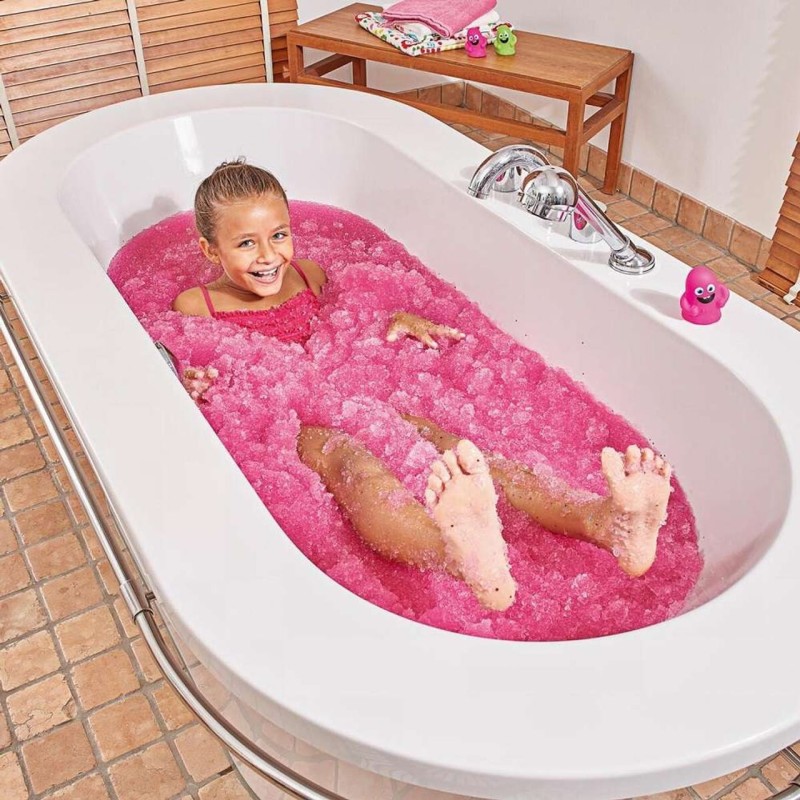 Mieniący się Proszek Zmieniający Wodę w Kąpieli Gelli Baff Glitter różowy - Zimpli Kids