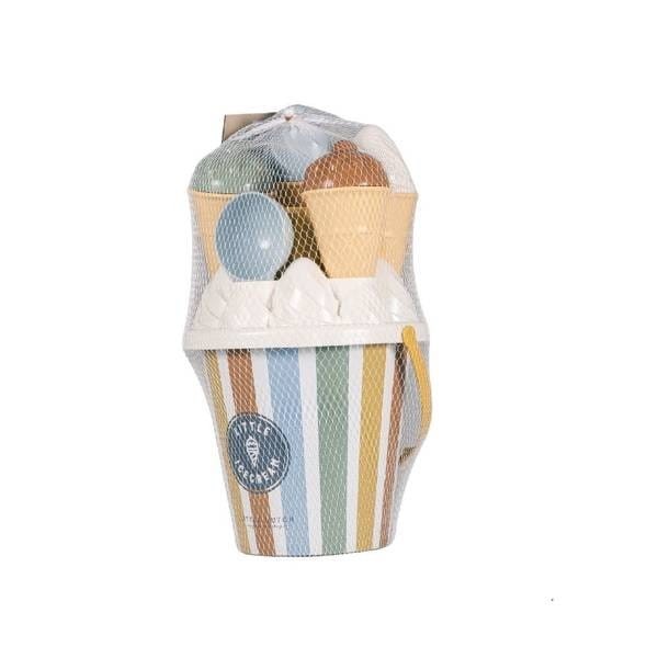 Wiaderko z Foremkami do Piasku Lody Rożki Vintage - Little Dutch