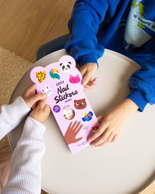 Naklejki na Paznokcie dla dzieci Przyjaciele Zwierzaki - omy