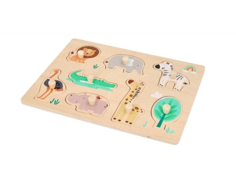 Puzzle z uchwytami Safari układanka - Adam Toys