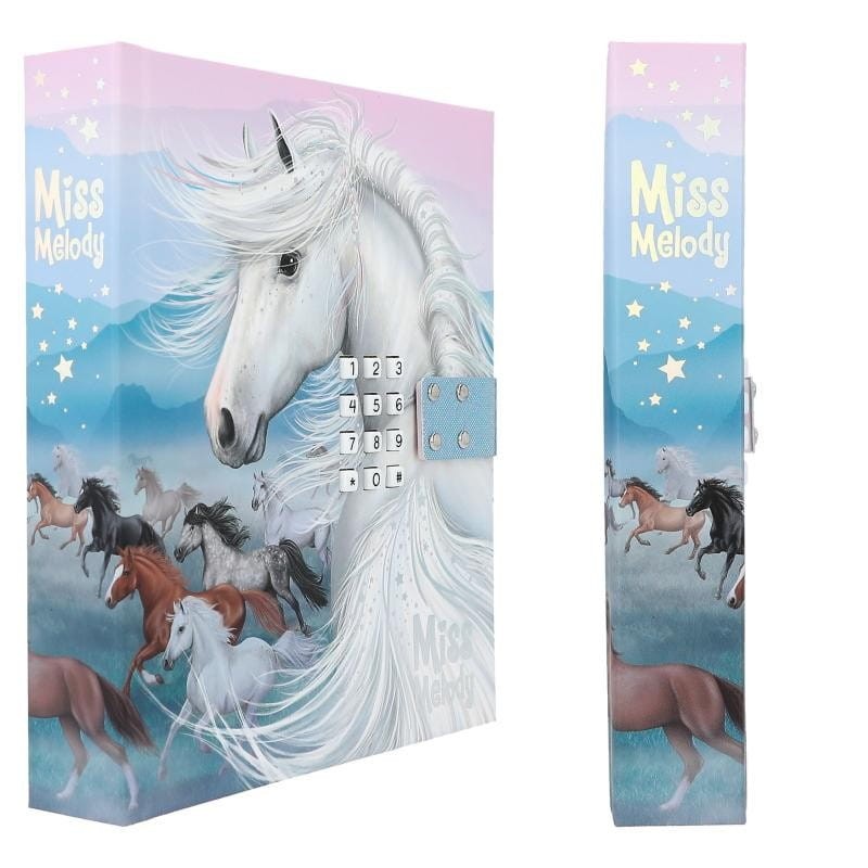 Grający Pamiętnik na Kod Hasło z Dźwiękiem Konie - Miss Melody