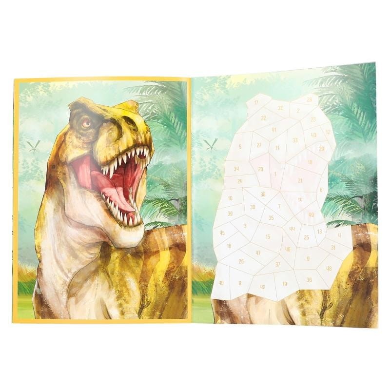 Naklejki Puzzle z Numerkami Dinozaury - Dino World