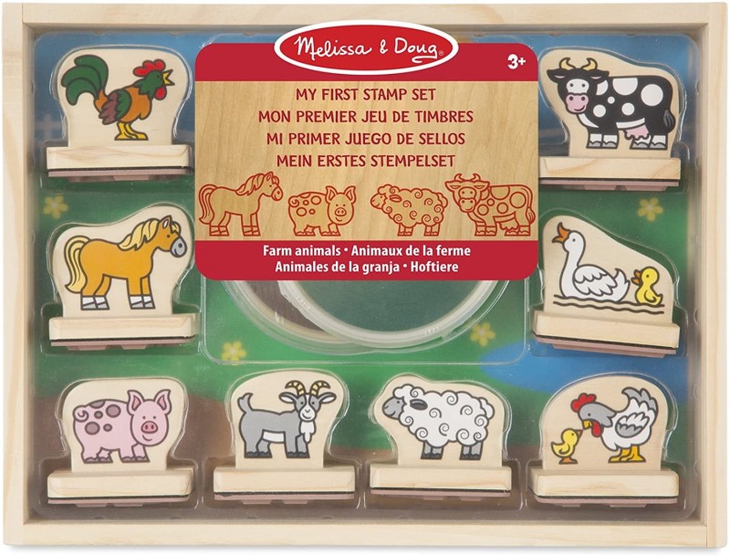 Drewniane stempelki z Uchwytem Farma - Melissa & Doug