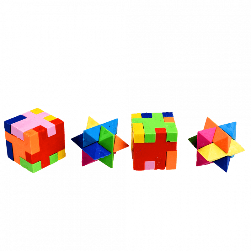 4 Gumki do Mazania Łamigłówki 3D - Rex London
