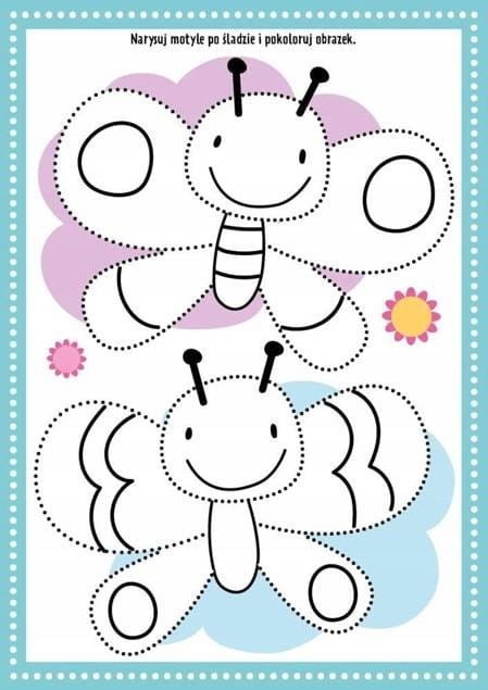 Zaczynamy pisać szlaczki Zadania z 74 naklejkami