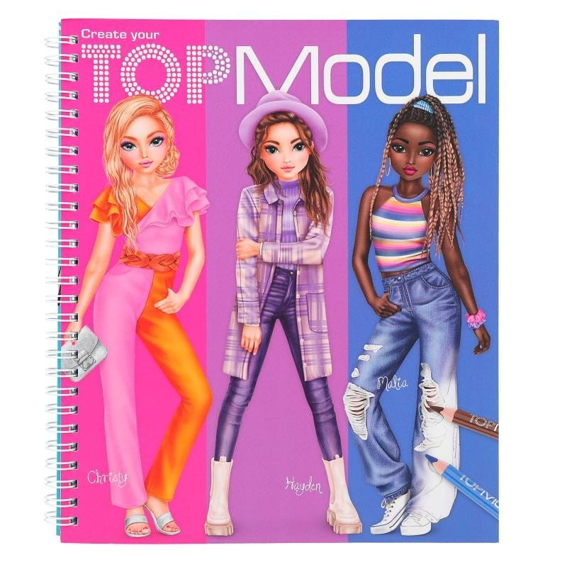 Szkicownik z Modelkami do Kolorowania - TOPModel