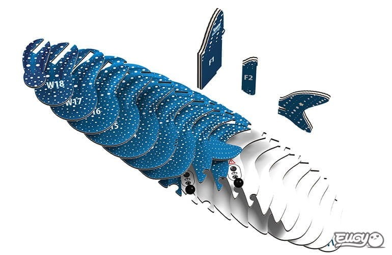 Eugy Rekin Wielorybi Układanka 3D Puzzle