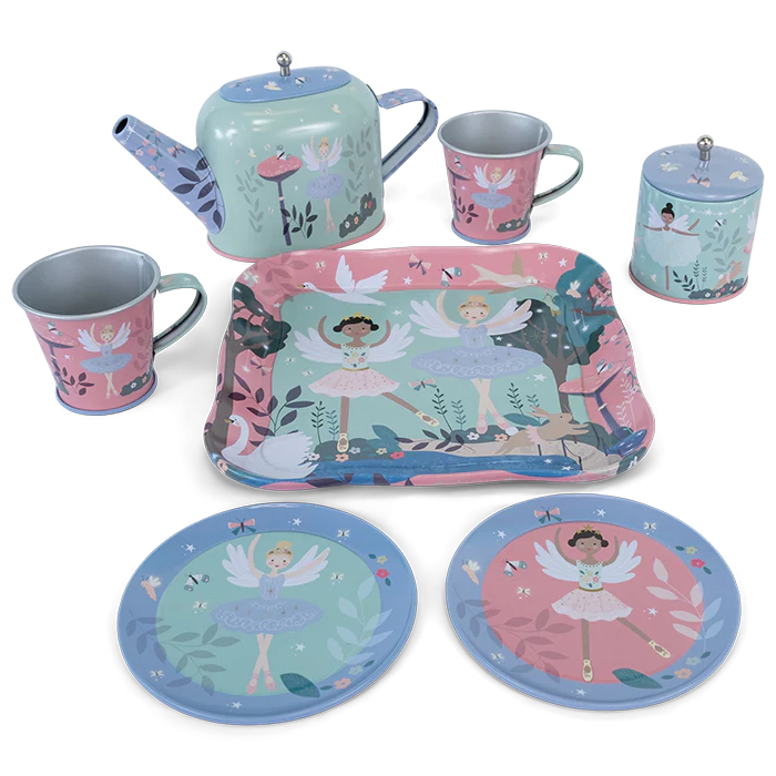 Serwis do Herbaty w Walizce Baletnice 9 elem. - Floss & Rock