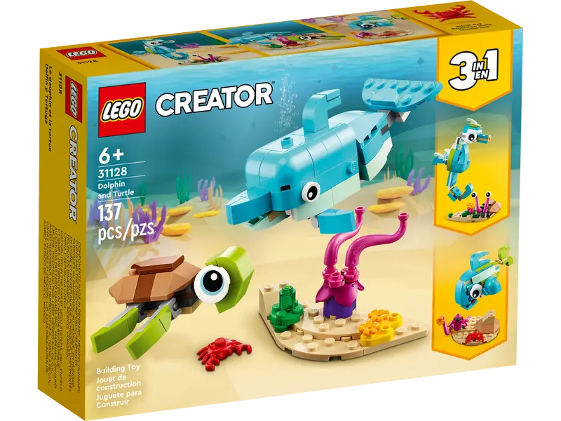 LEGO Creator 3w1 Delfin i żółw  31128