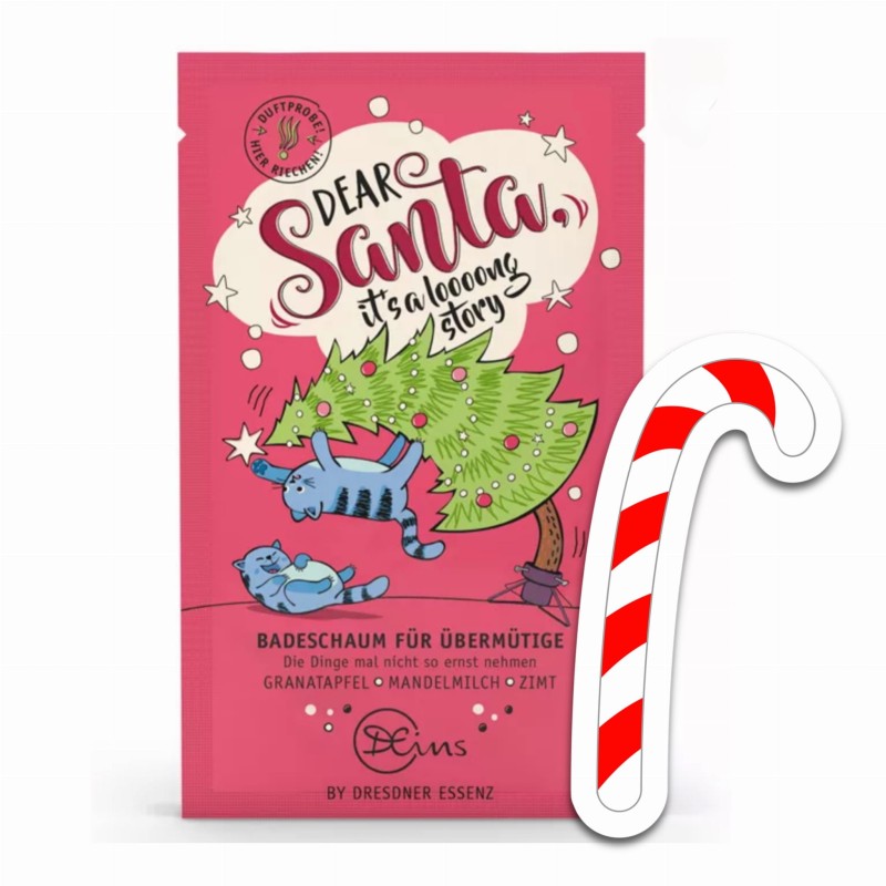 Różowa Pianka do Kąpieli Drogi Mikołaju  - Dresdner Essenz