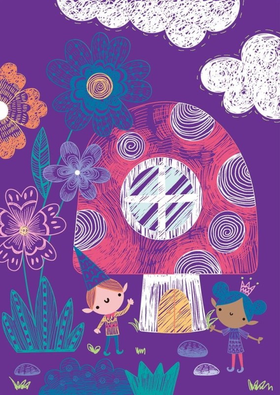 Wydrapywanki Elfy w Ogrodzie 15 szt. Scratch A5 - Avenir