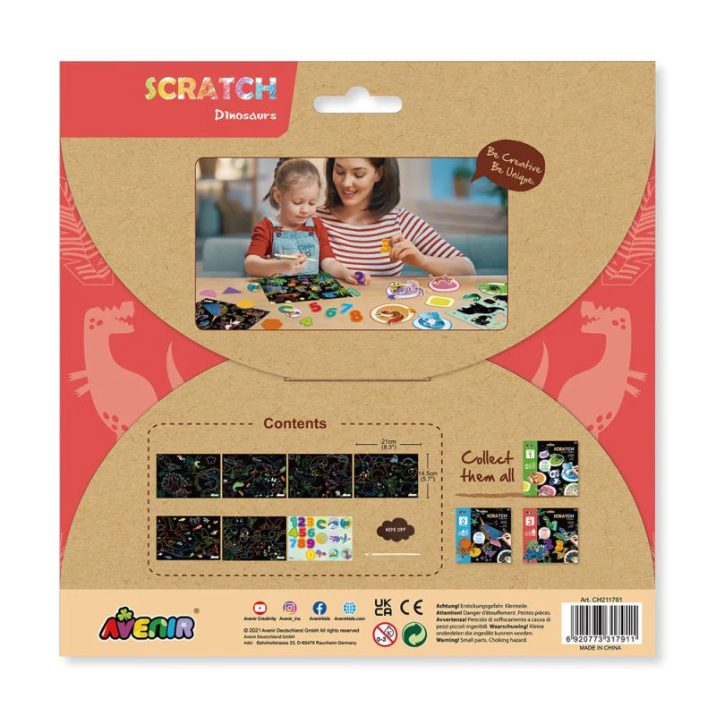 Wydrapywanki Dinozaury nauka Liczenia - Avenir