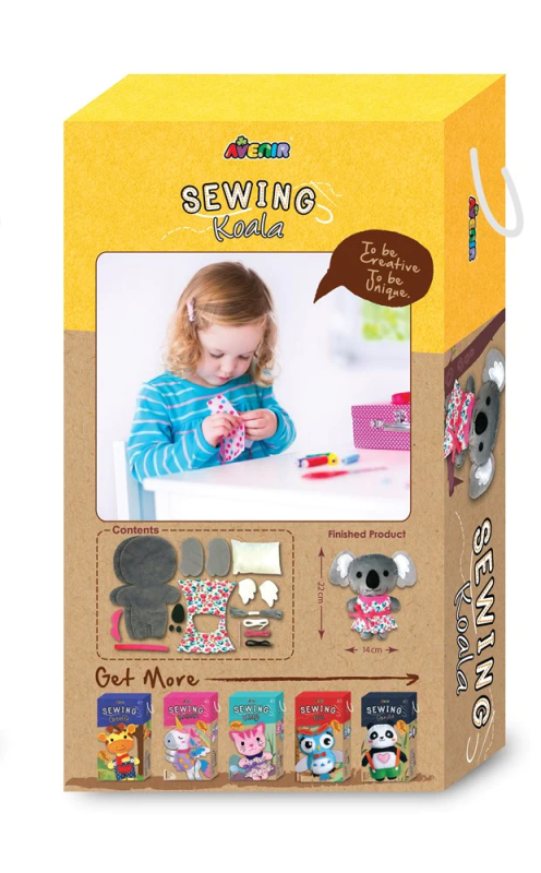 Uszyj Lalkę DIY Nauka Szycia dla Dzieci Koala 22 cm - Avenir
