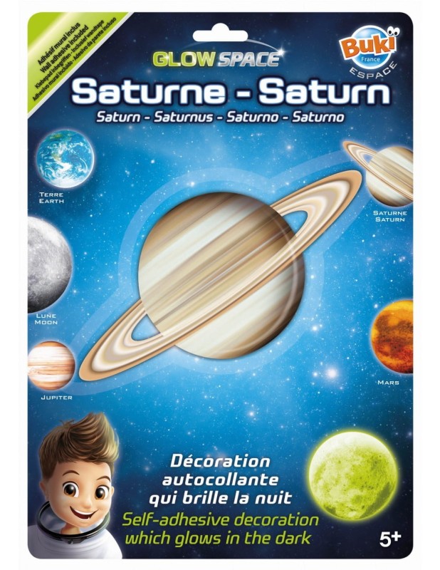 Planeta Saturn świecąca w ciemności - Buki