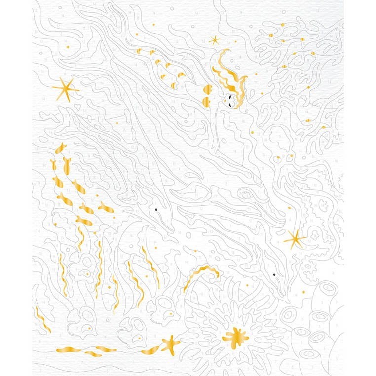 Malowanie po numerach Delfiny - Janod