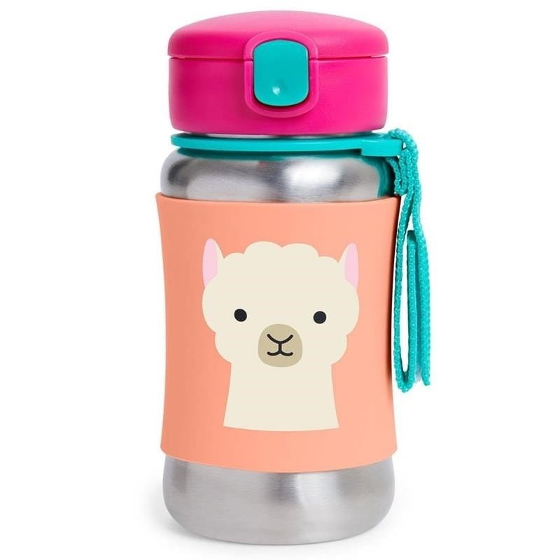 Stalowy bidon ze słomką Lama Zoo - Skip Hop