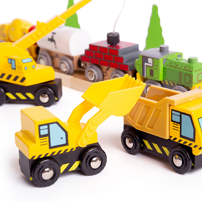 Pojazdy Budowlane - Bigjigs Rail