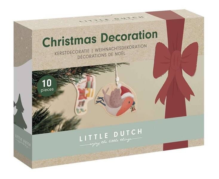 Świąteczne Ozdoby na Choinkę Drewniane Little DUtch