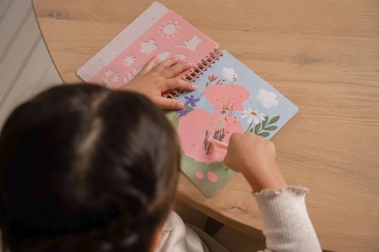 Zdrapywanki z Szablonami Ogród 10 szt. - Little Dutch