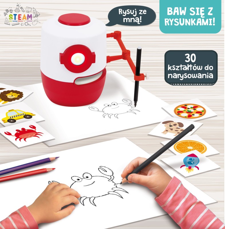 Step robot edukacyjny, mówi pisze rysuje