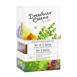 Zestaw 5 Prozdrowotnych Soli do Kąpieli - Dresdner Essenz