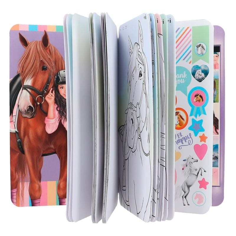 SELFIE Kolorowanka z naklejkami Konie - Miss Melody