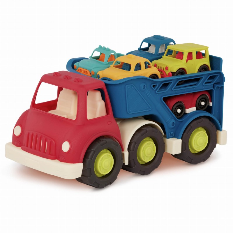 Laweta piętrowa z 6 samochodzikami Happy Cruiser b.toys