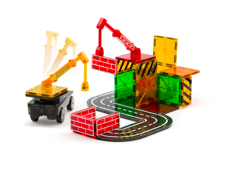 Klocki Magnetyczne Plac Budowy 32 el. MAGNA-TILES